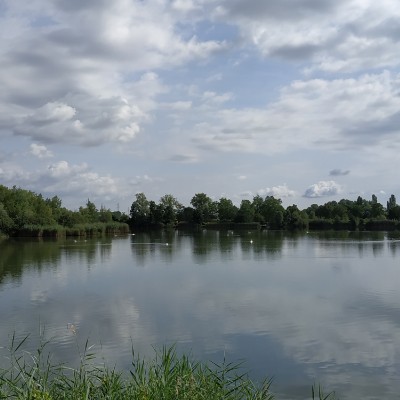 Leisure Park Les Etangs d'Or walking route map in Tailly