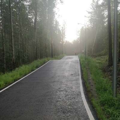 Ski base walking route map in Nyagan