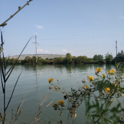 Sedimentation pond walking route map in Nevinnomyssk