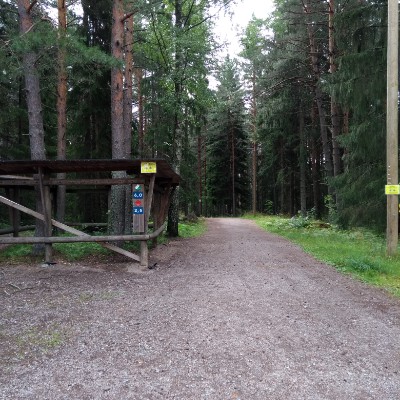 Hemlingby 2.5km walking route map in Gävle