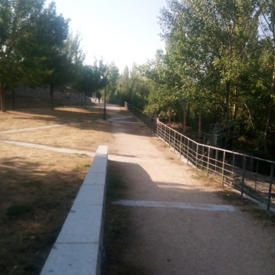 Adaja Bridge walking route map in Ávila