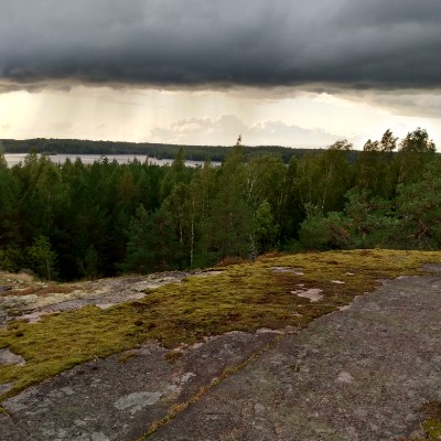 Nenustan round walking route map in Hauenkuono