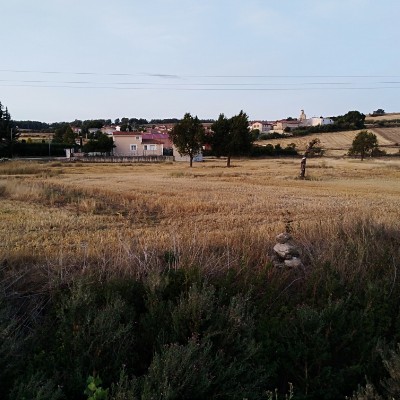 Cardeñuela Riopico-Burgos walking route map in Orbaneja Riopico