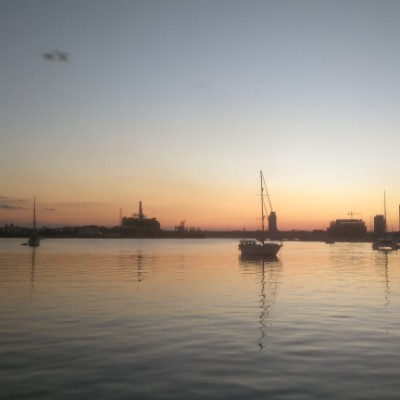 Canton, Fells Point and Inner Harbor walking route map in Dundalk