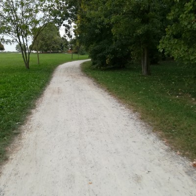 Lake Cava Increa walking route map in Isola Guarnieri