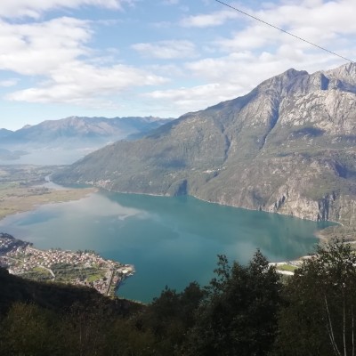 Val Codera from Tracciolino walking route map in Novate Mezzola