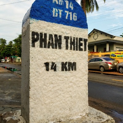 Walking to Mr Dia Rock walking route map in Thành phố Phan Thiết