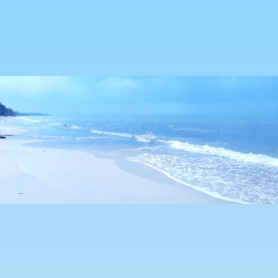 Sea side walking route map in Libreville