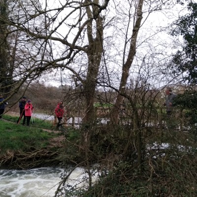 Circular Route Melton Bromeswell walking route map in Bromeswell
