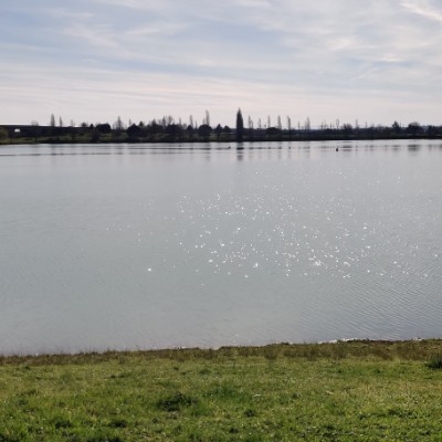 Beaupuy Lake walking route map in Marmande