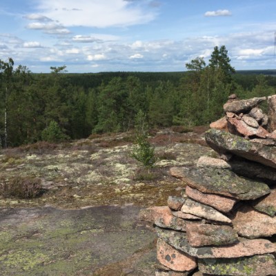 Sahajärvi tour walking route map in Hauenkuono