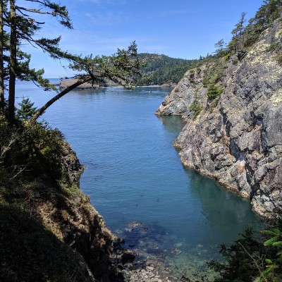 Deception Pass - Hike walking route map in Gibraltar