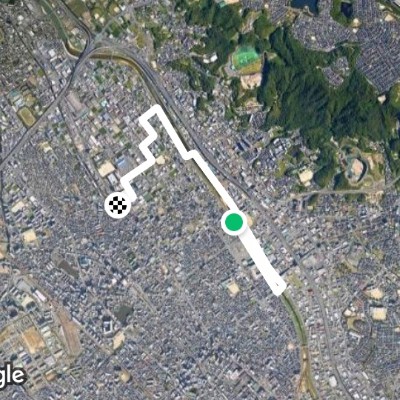 Hakata Ward-Ono Castle Mikasagawa Walk walking route map in Onojo