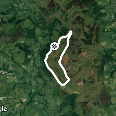 White edge and Froggatt edge circular walking route map in Owler Bar