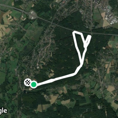 Nordic Walking 1 walking route map in Oud-Heverlee