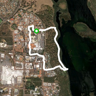 Joondalup - Mindful Stroll walking route map in Joondalup