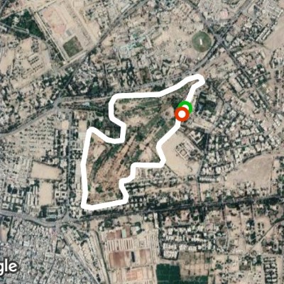 Quetta Golf Club Jogging track walking route map in Quetta