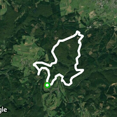 Cousin 15km walking route map in Herbeumont