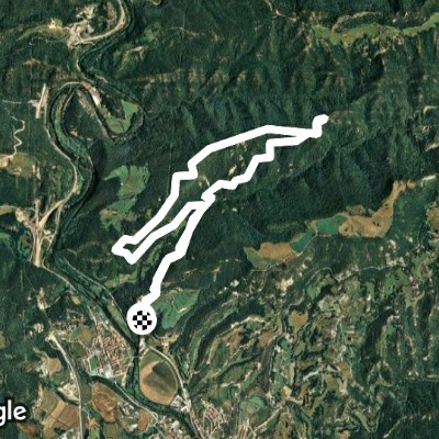 Parc del Castell de Montesquiu 11/03/19 walking route map in Sant Quirze de Besora