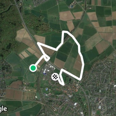 Vellmar, V - Grenzweg walking route map in Vellmar