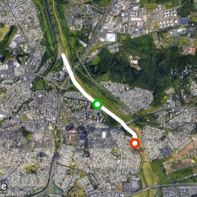 Relax ride walking route map in Guaynabo