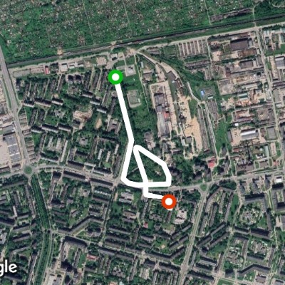 Park 200 years of Cherepovets walking route map in Cherepovets