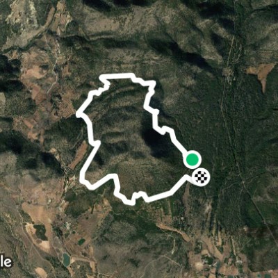 Sierra Espuña Regional Park walking route map in Aledo