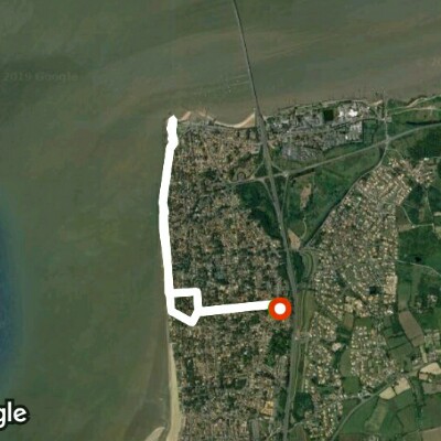 St. brevin cornice walking route map in Saint-Brevin-les-Pins