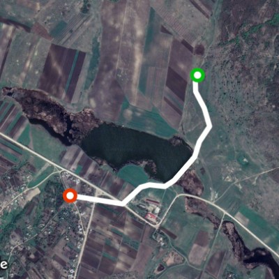 Buda-Crăsnăşeni-Bahu-Vasieni walking route map in Crăsnășeni