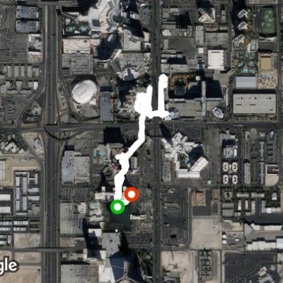 luxor to m&m's store Vegas blvd