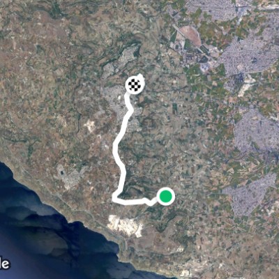 The Foss Mdina walking route map in Is-Siġġiewi