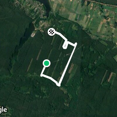 Gostynin-Włocławek Landscape Park walking route map in Płock