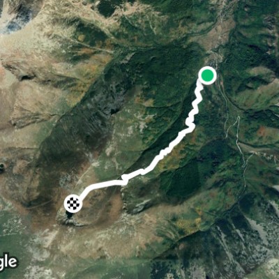 Trail to the Great Lake walking route map in Magarevo