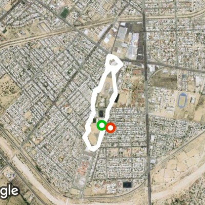 Carabineros walking route map in Los Bledales