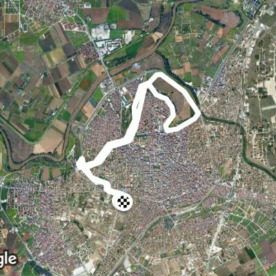 Alcazar_2 walking route map in Larisa