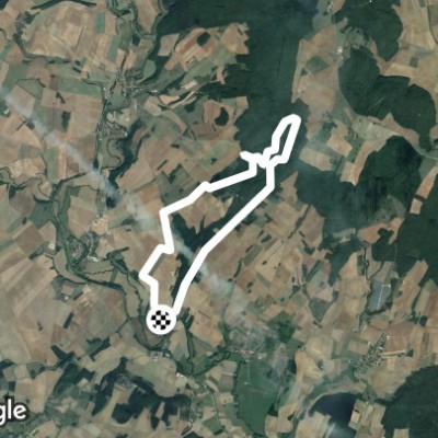 Percey-le-Petit the beautiful terminal walking route map in Percey-le-Grand