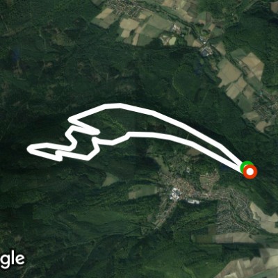 Hilstour walking route map in Delligsen