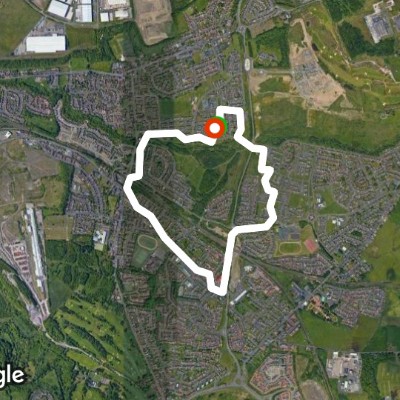 Route near Holytown walking route map in Newarthill