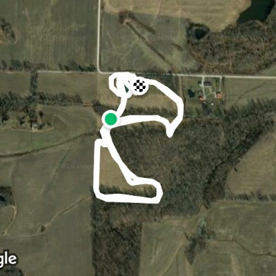 Winterhaeven 5k walking route map in Lamar