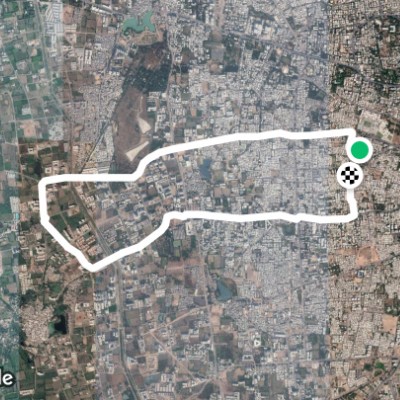 Route near Diwalipura walking route map in Vadodara