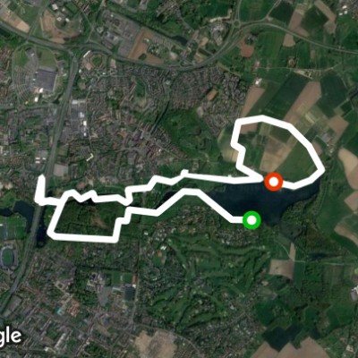 Heron Nature Reserve walking route map in Forest-sur-Marque