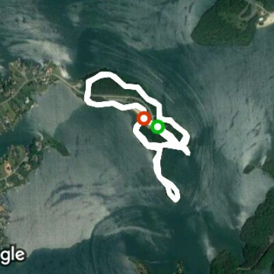 Parkway avenue walking route map in Huddleston