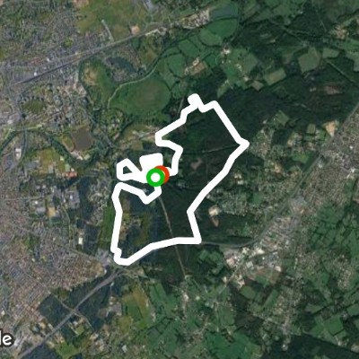 Ark of nature walking route map in Changé