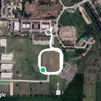OP Jindal Global University Grounds walking route map in Sonipat