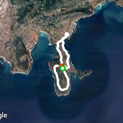 Saint-Jean-Cap-Ferrat walking route map in Saint-Jean-Cap-Ferrat