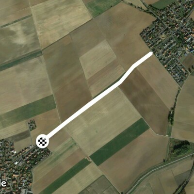 Bike path Geroldshausen-Moos walking route map in Giebelstadt