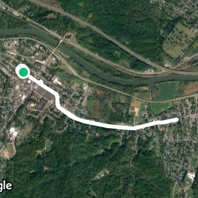 Duwane's Route to Weller Park walking route map in Mohawk