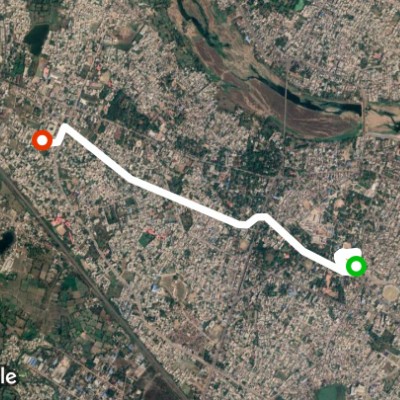 Police Ground drg walking route map in Telipara