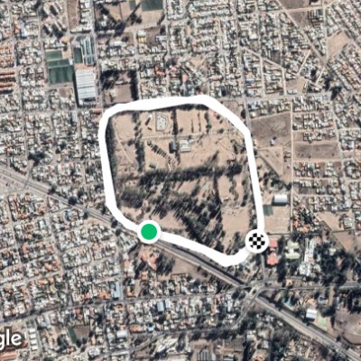 Park of the Nations walking route map in Juana Koslay