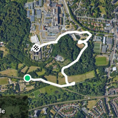 Parc Roi Baudouin - King Baudouin Park walking route map in Jette